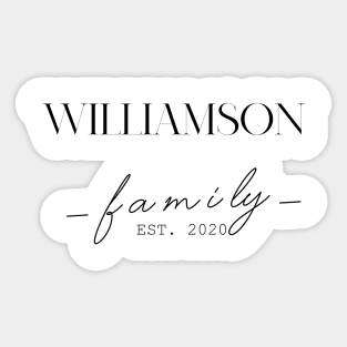 Williamson Family EST. 2020, Surname, Williamson Sticker